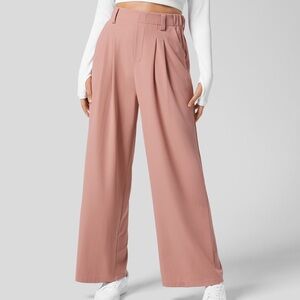 Halara, Pink Waffle Knit Trousers, US M, Fits US 6, Versatile Pants, Never Worn